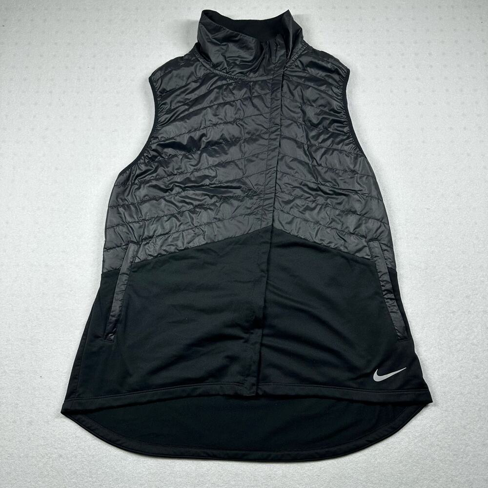 Nike Running Women’s Insulated Vest XL Black Thermal Zip Up